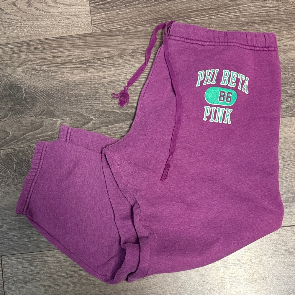 PINK Victoria's Secret Purple Phi Beta 86 Sweatpants